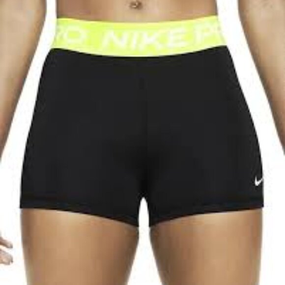 NWOT! Nike Pro Dri-Fit Women's 3" Compression Shorts in Black - Picture 2 of 6